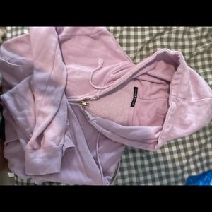 Brandy Melville Cropped Hoodie